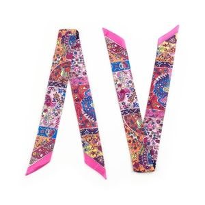 2 Twilly Scarves - Handbag Purse Twilly Scarf Pair